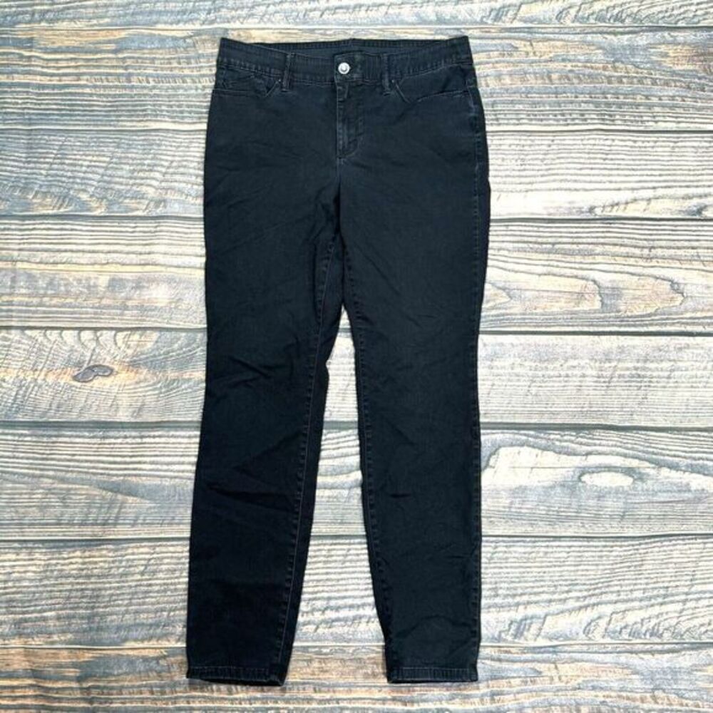 Chico's Black Pants Women's Size 0.5 (US 6) Regular  Mid Rise‎ Cotton Blend